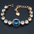 Apyrankė "Apžilbinošs Mirdzums III (Bermuda Blue)" su Swarovski™ kristalais
